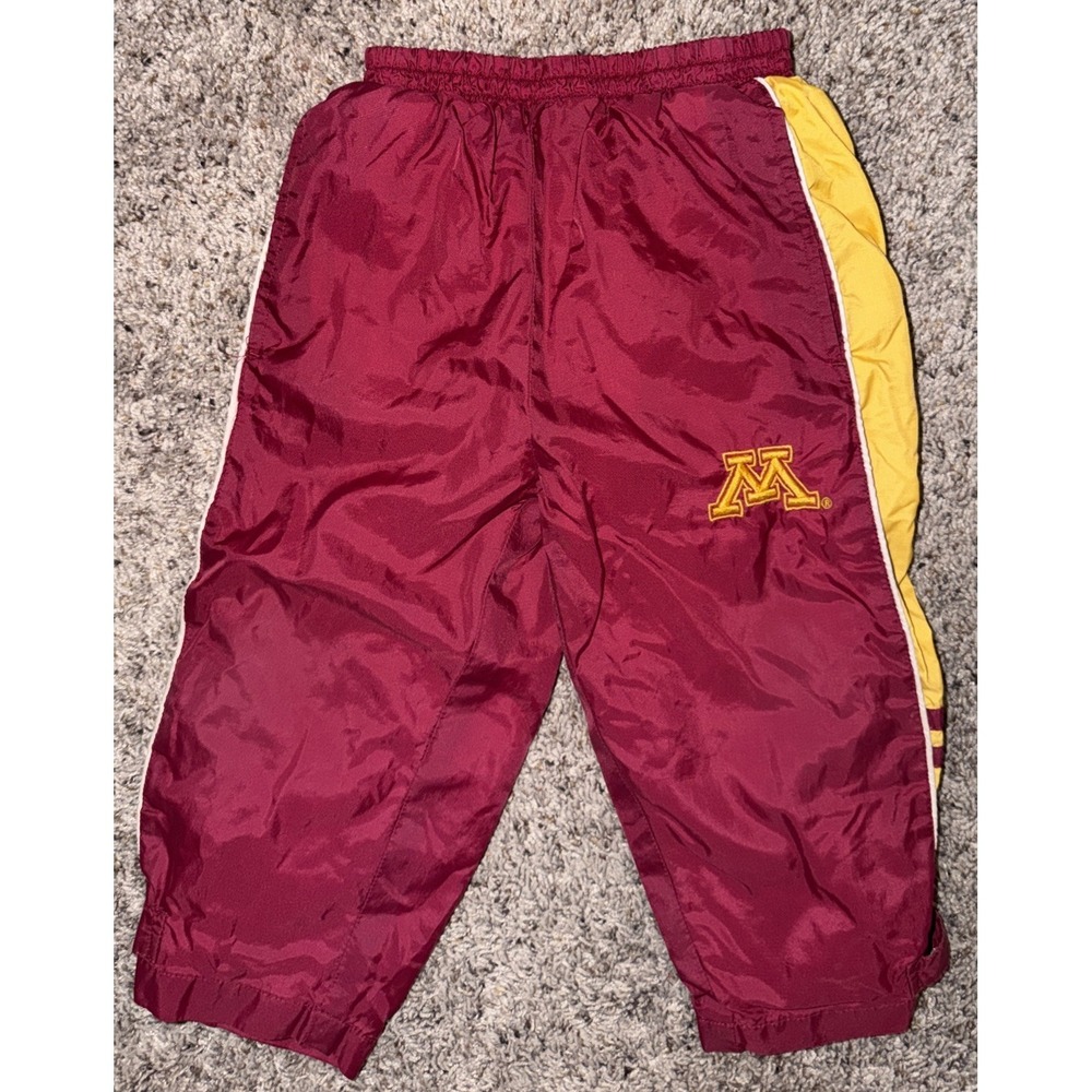 Vtg Minnesota Golden Gophers 2T‎ Track pants Burgundy Yellow